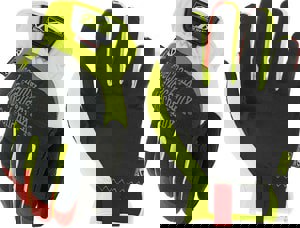 Cut-Resistant Gloves: Size L, ANSI Cut A4, Synthetic Leather